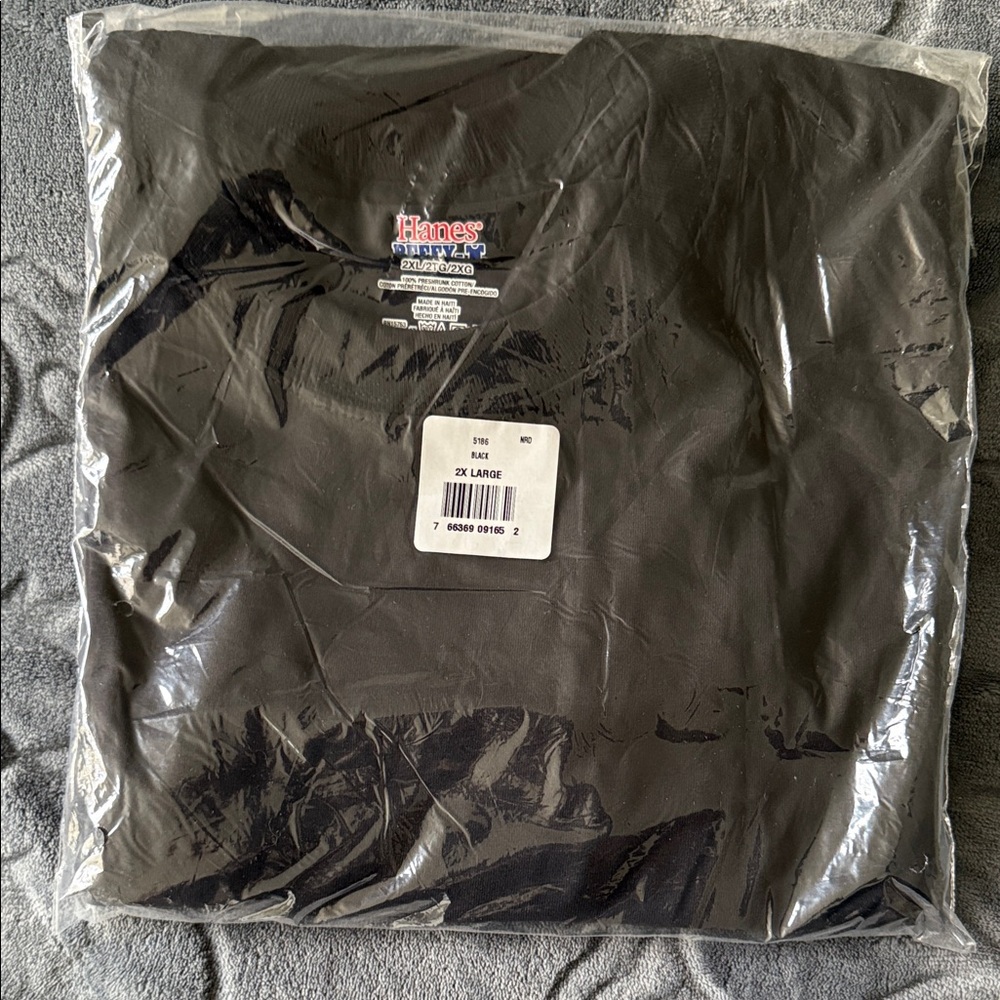 Hanes Men's Classic Black Tee